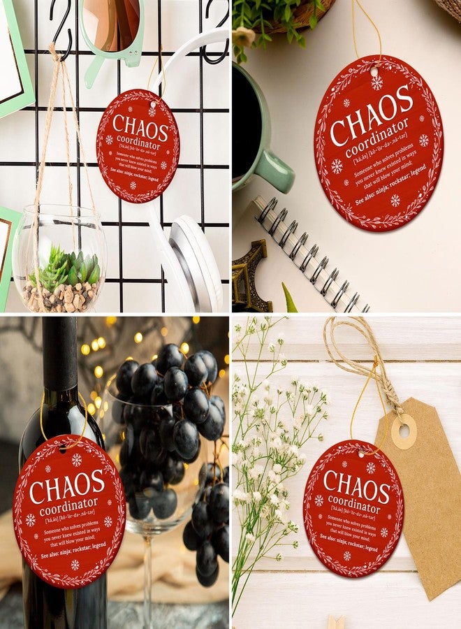 ZAGKOO Chaos Coordinator Ornament - Chaos Coordinator Gifts for Women - Funny Christmas Ornaments for Coworkers, Bosses, Moms, Teachers, Nurses - Funny Keepsake Ideas - Christmas Decoration - Image 5